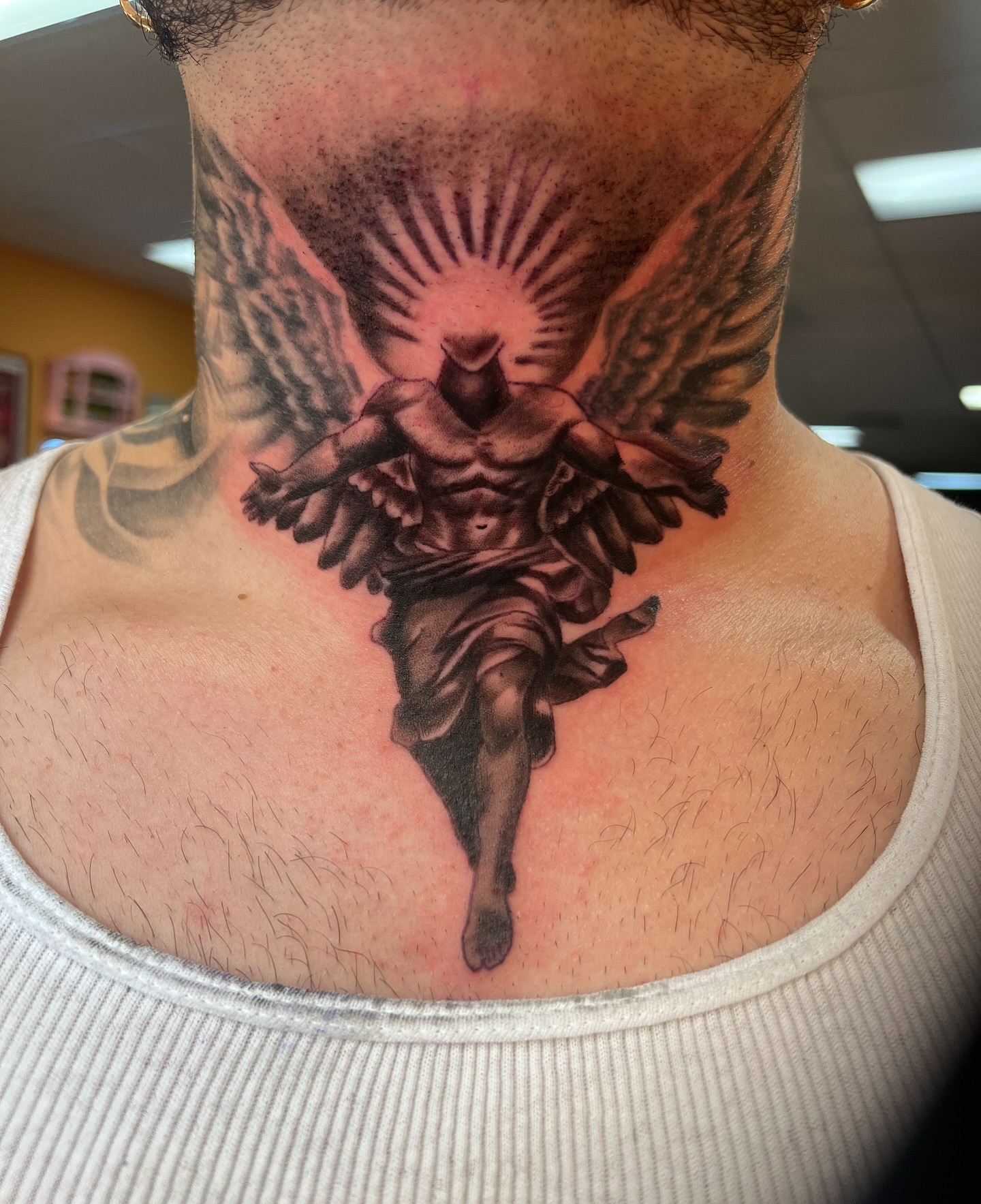 Dynamic Angel Tattoo