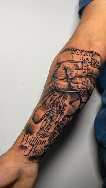 Elegante brazo clásico