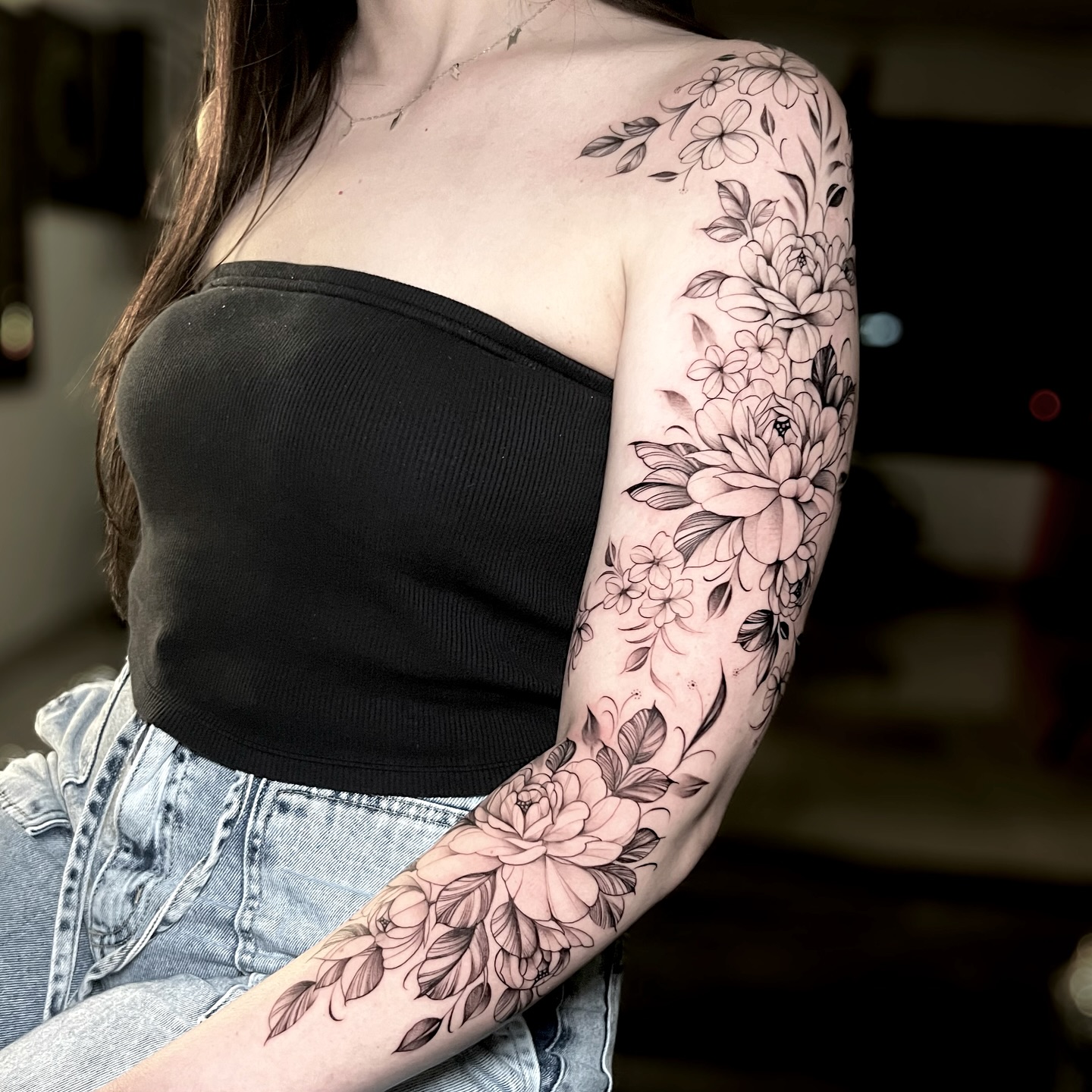 Elegant Floral Sleeve