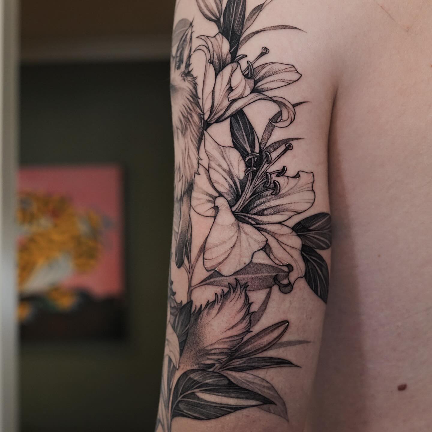 Elegant Lily Arm Tattoo