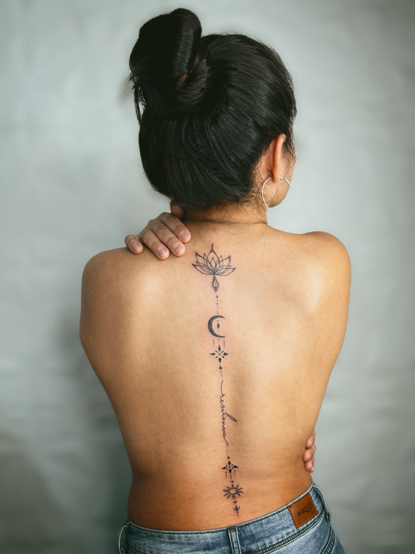 Elegant Spinal Tattoo