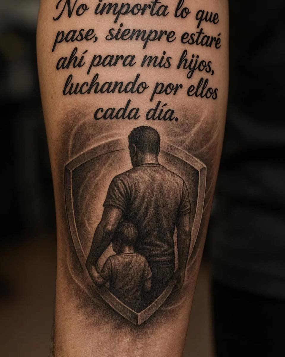 Amor familiar en escudo