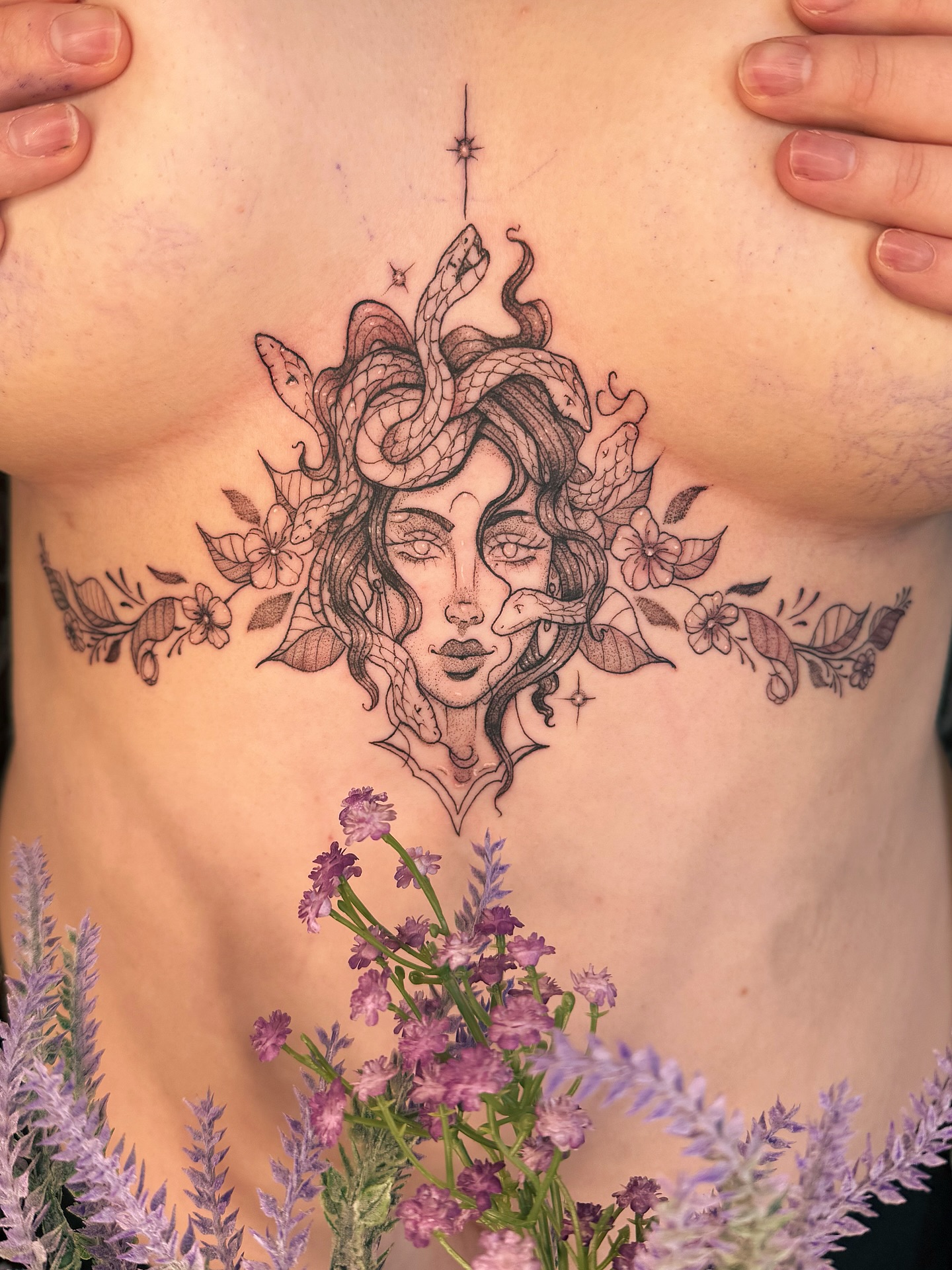 Floral Face Sternum