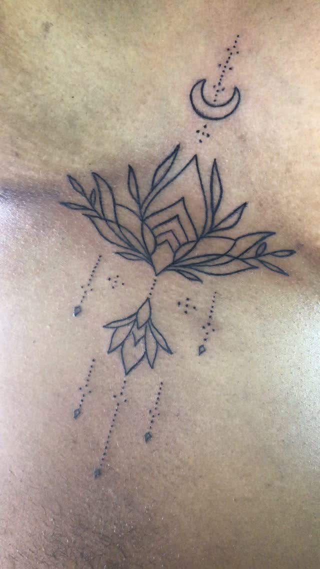 Dotwork Botanical Vines