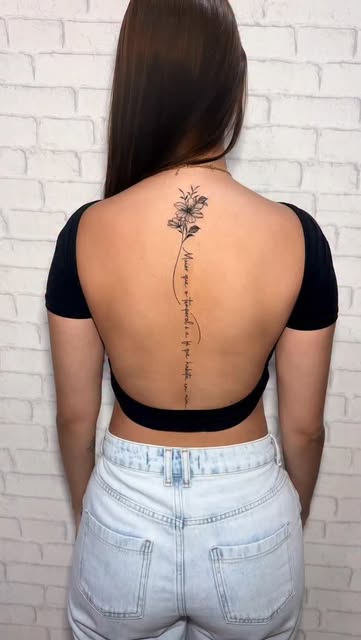 Elegant back botanical
