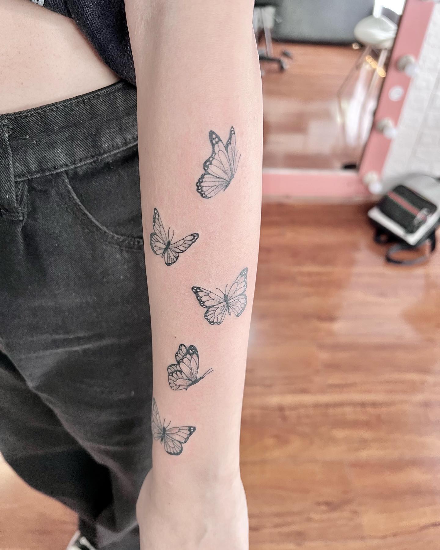 Mariposas en el brazo