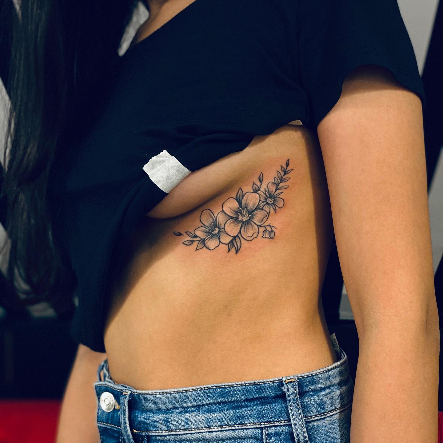 Bloom Linework Tattoo