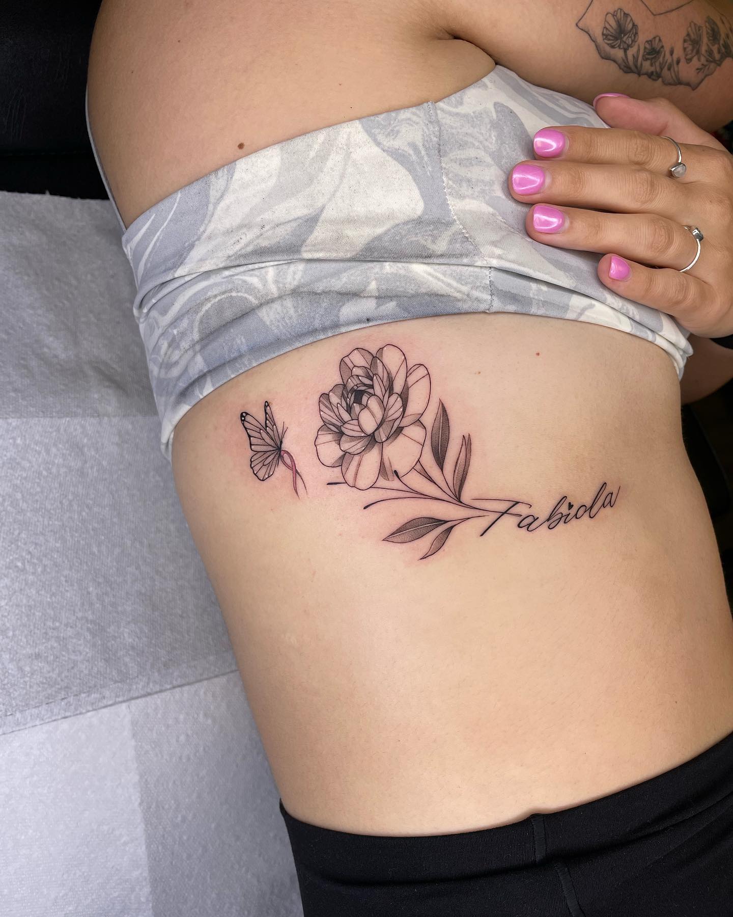 Floral Under-Breast Bloom