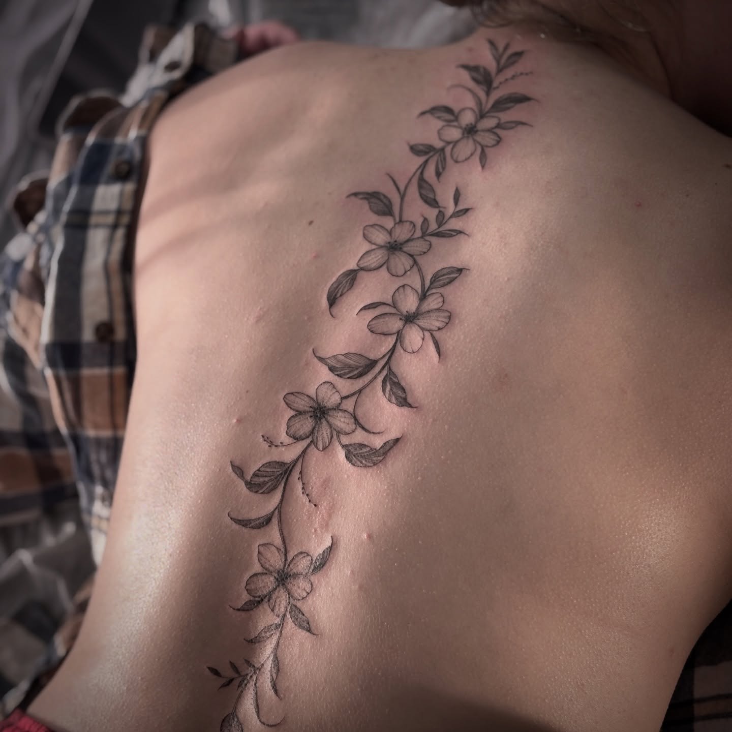 Floral Back Linework