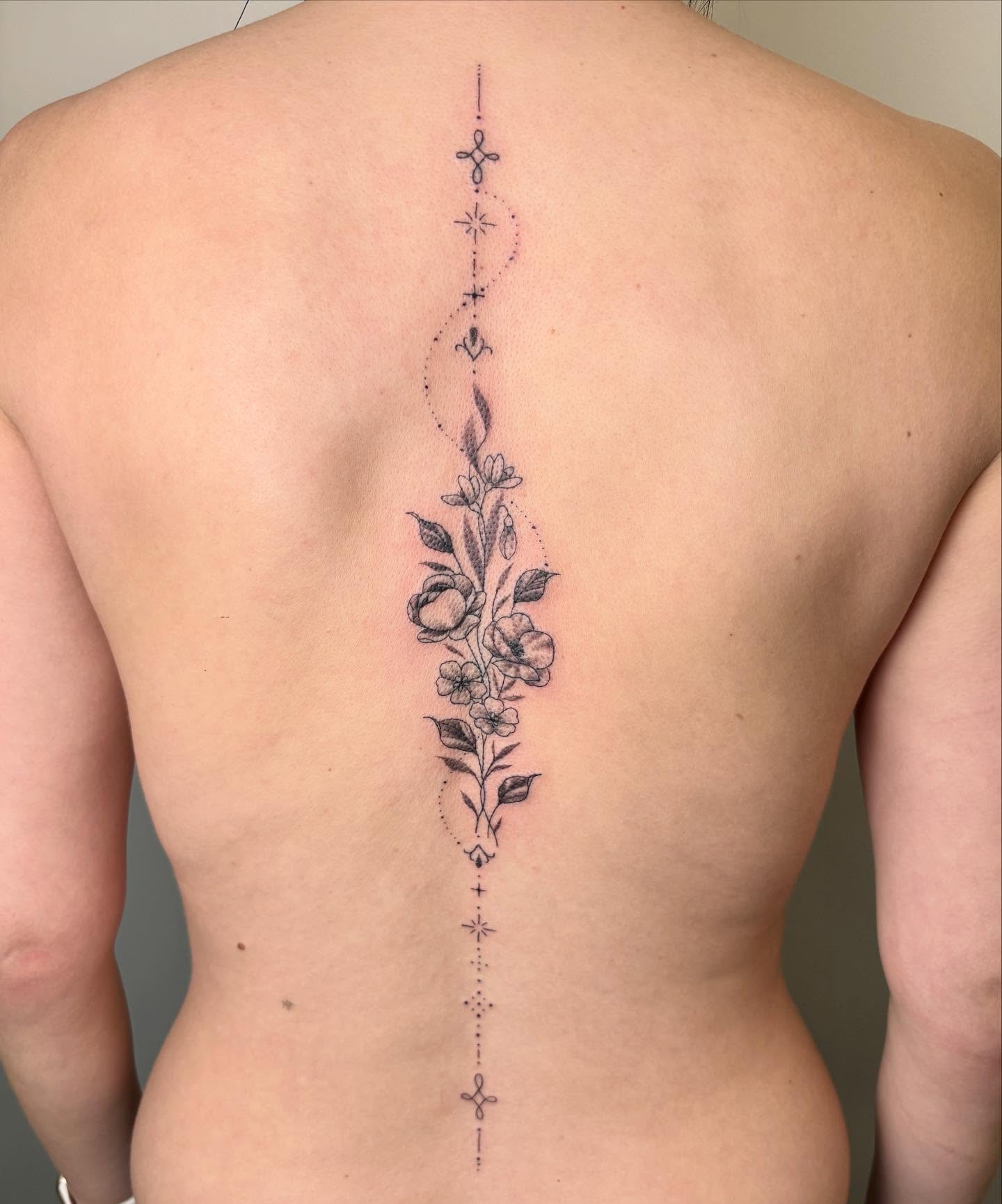 Floral Back Linework