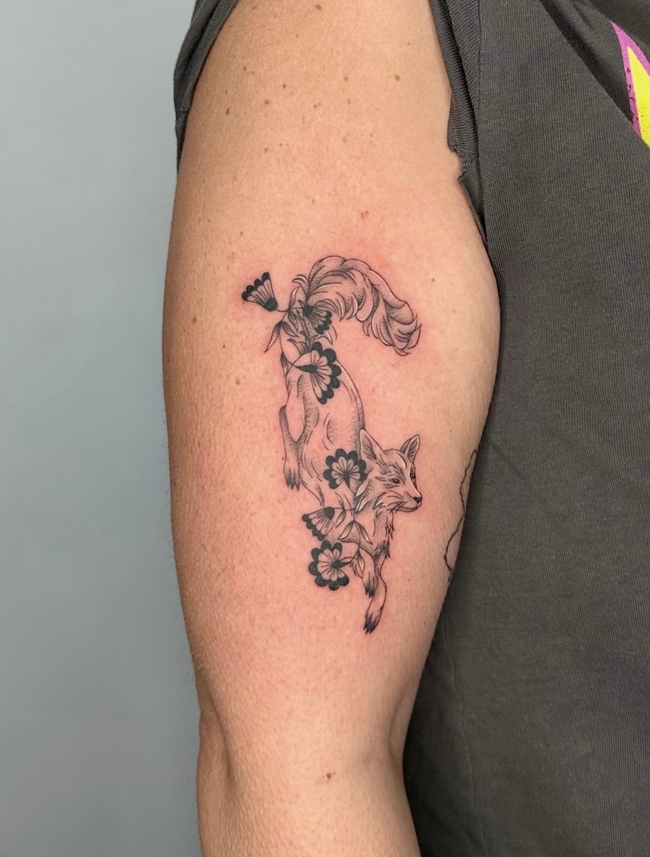 Fox in Floral Bloom