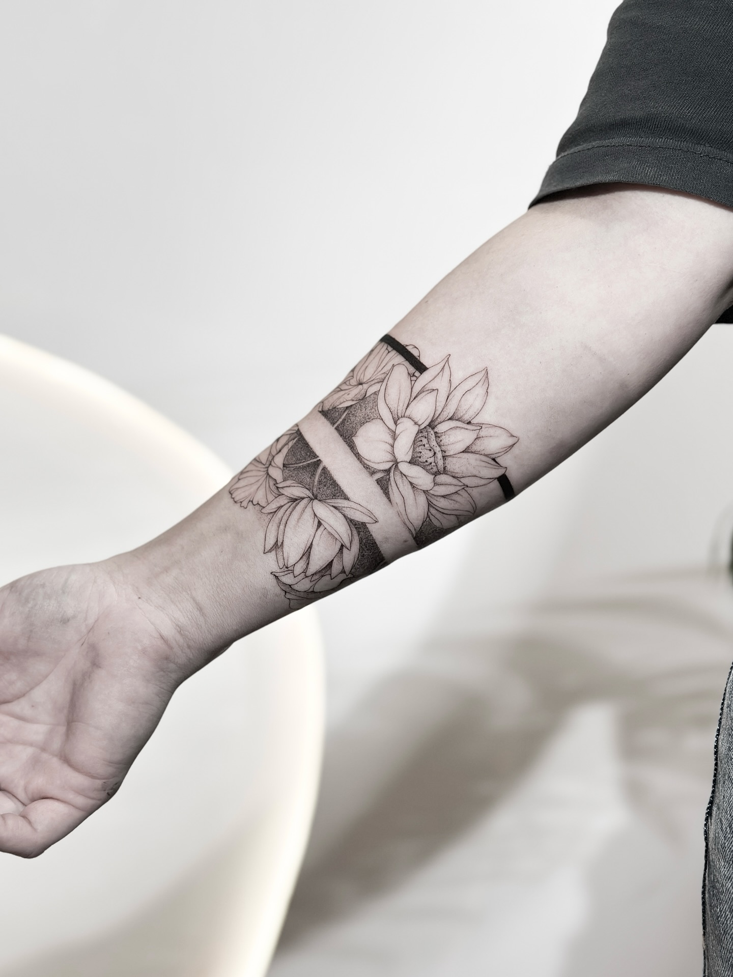 Loto en estilo linework