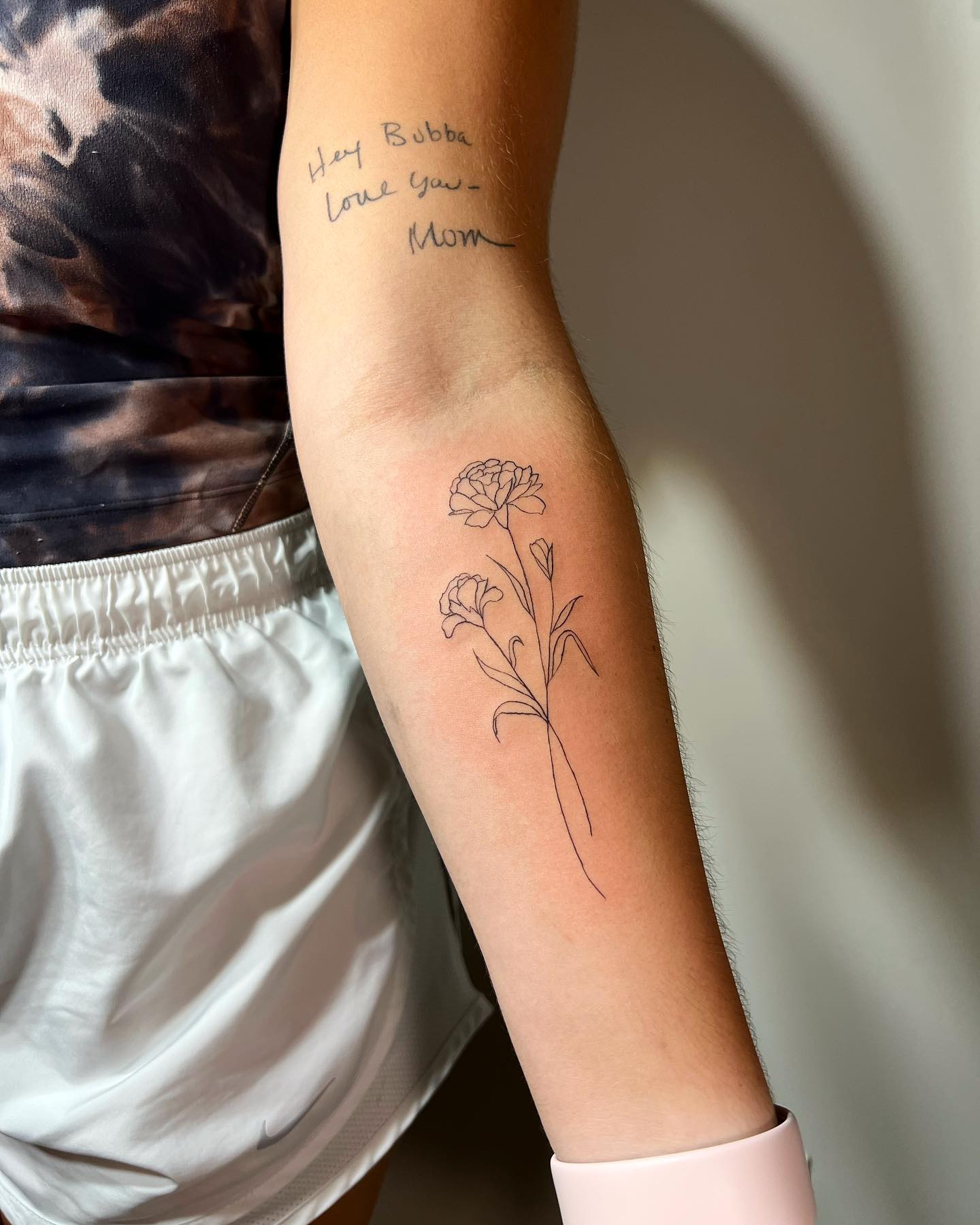 Linework Marigold Bloom