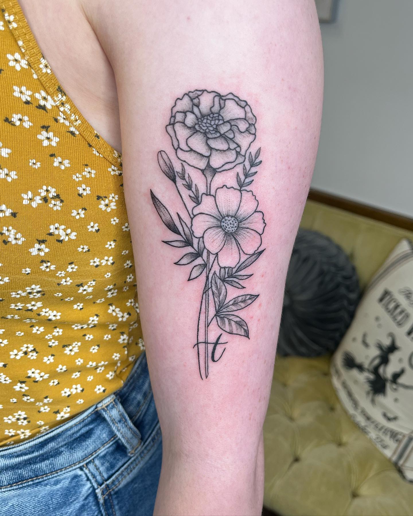 Marigold Garden Bloom