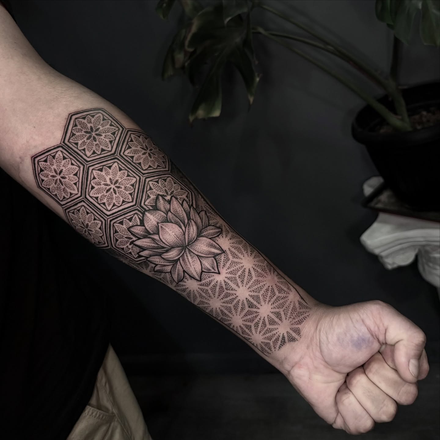 Loto Geométrico Blackwork
