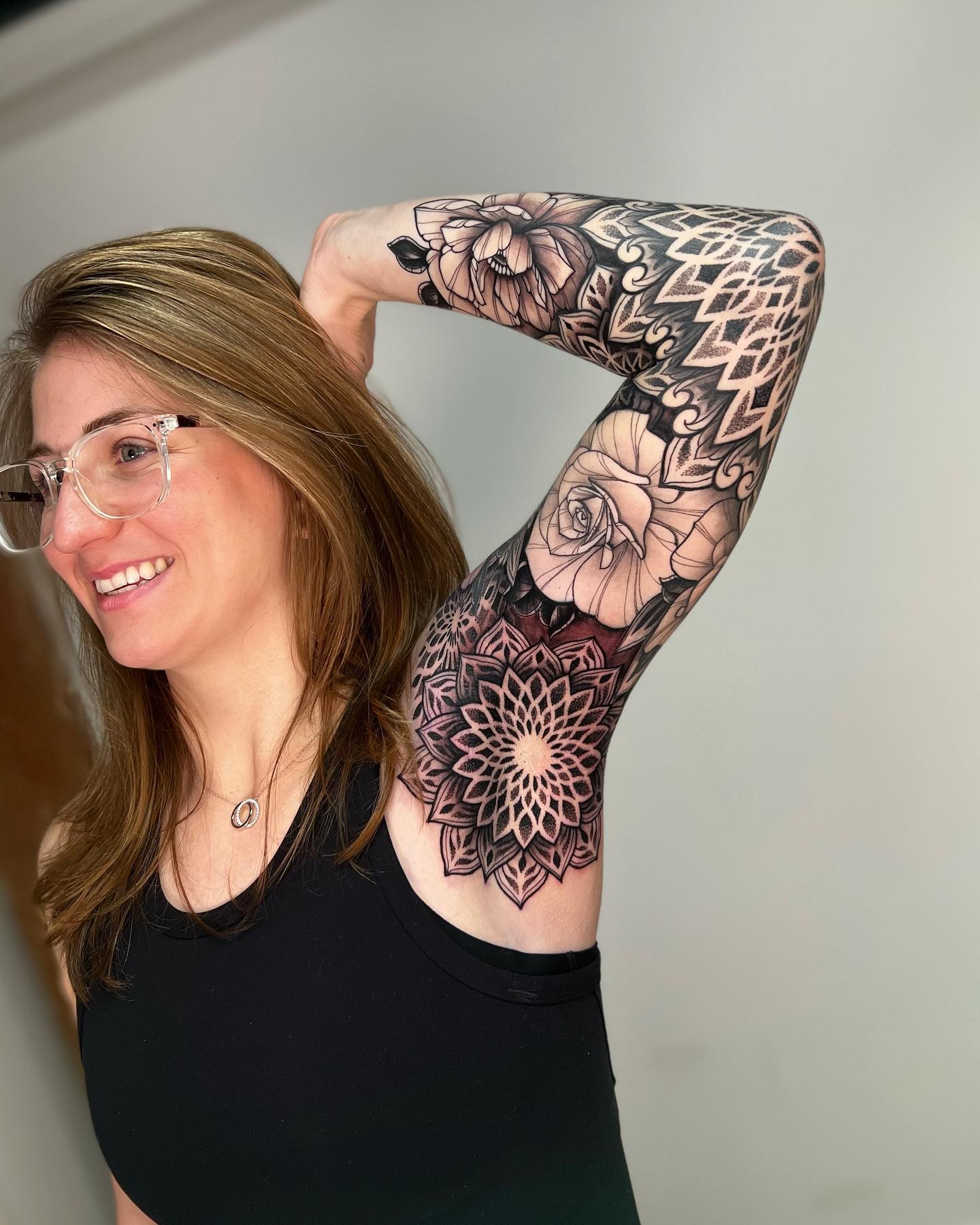 Floral Geometric Sleeve