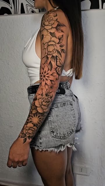 Floral Sleeve Wrap
