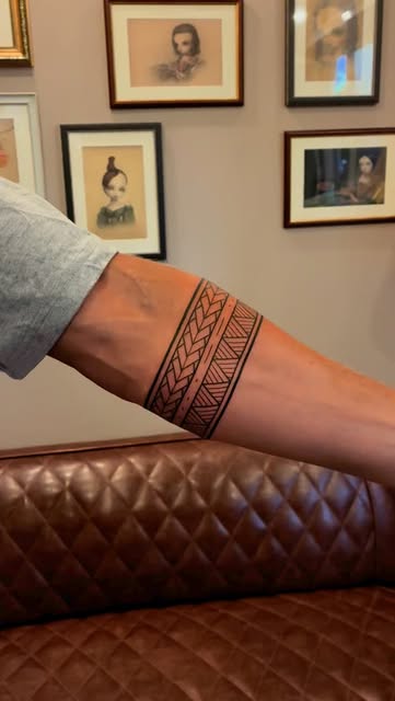 Geometric Forearm Band