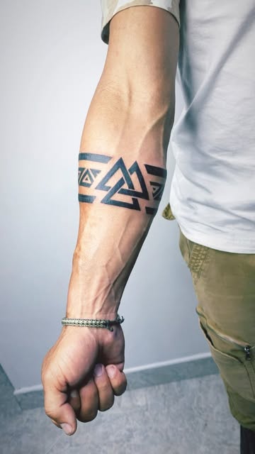 Geometric Arm Tattoo