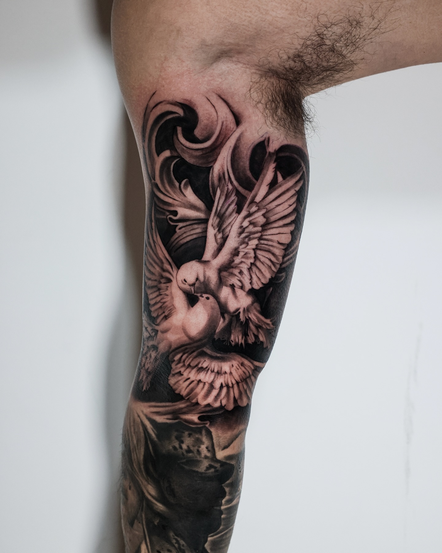 Graceful Dove Embrace