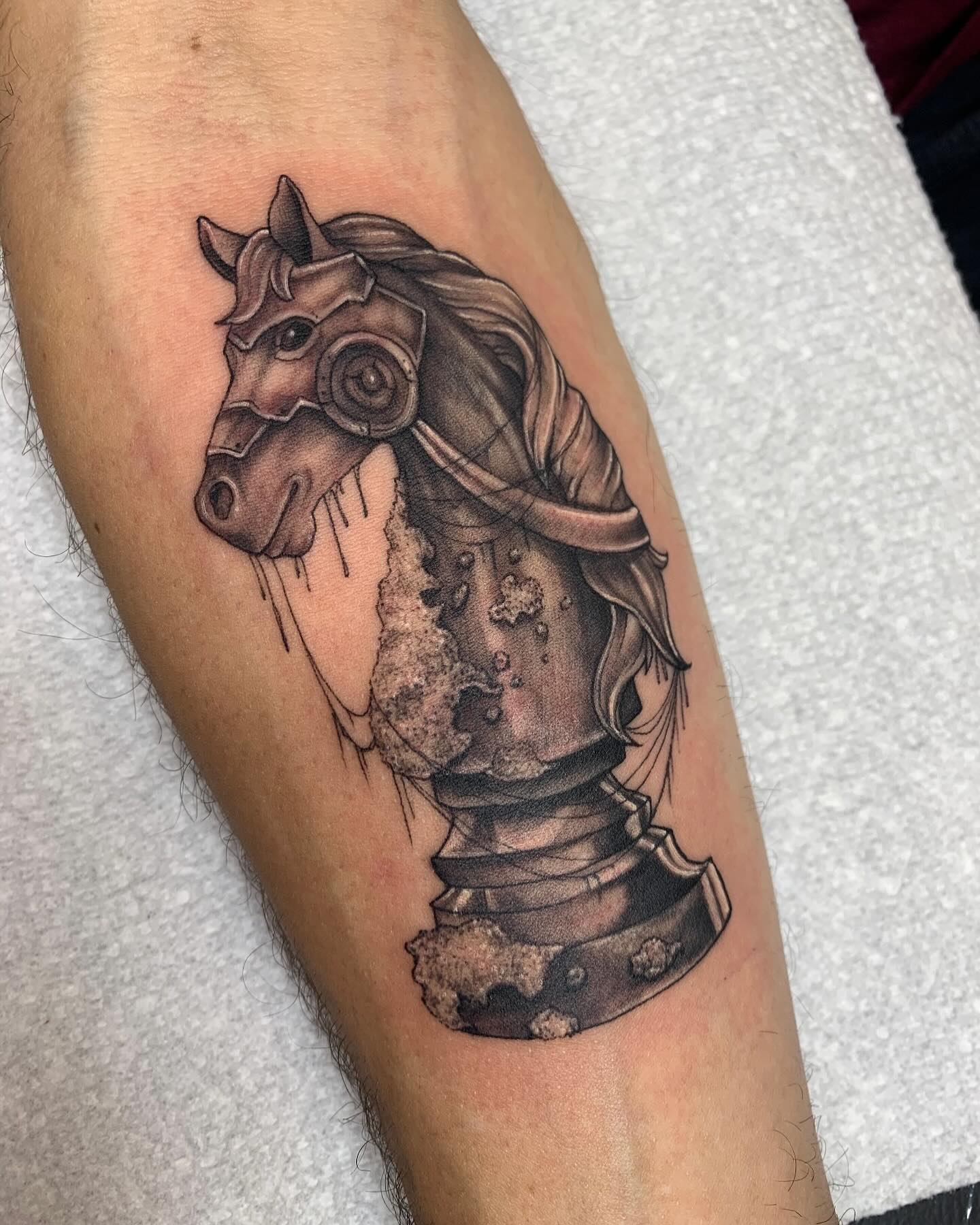Grungy Chess Knight