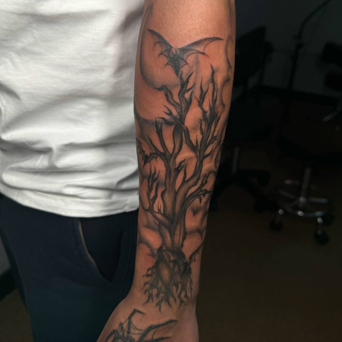 Haunted Tree Tattoo