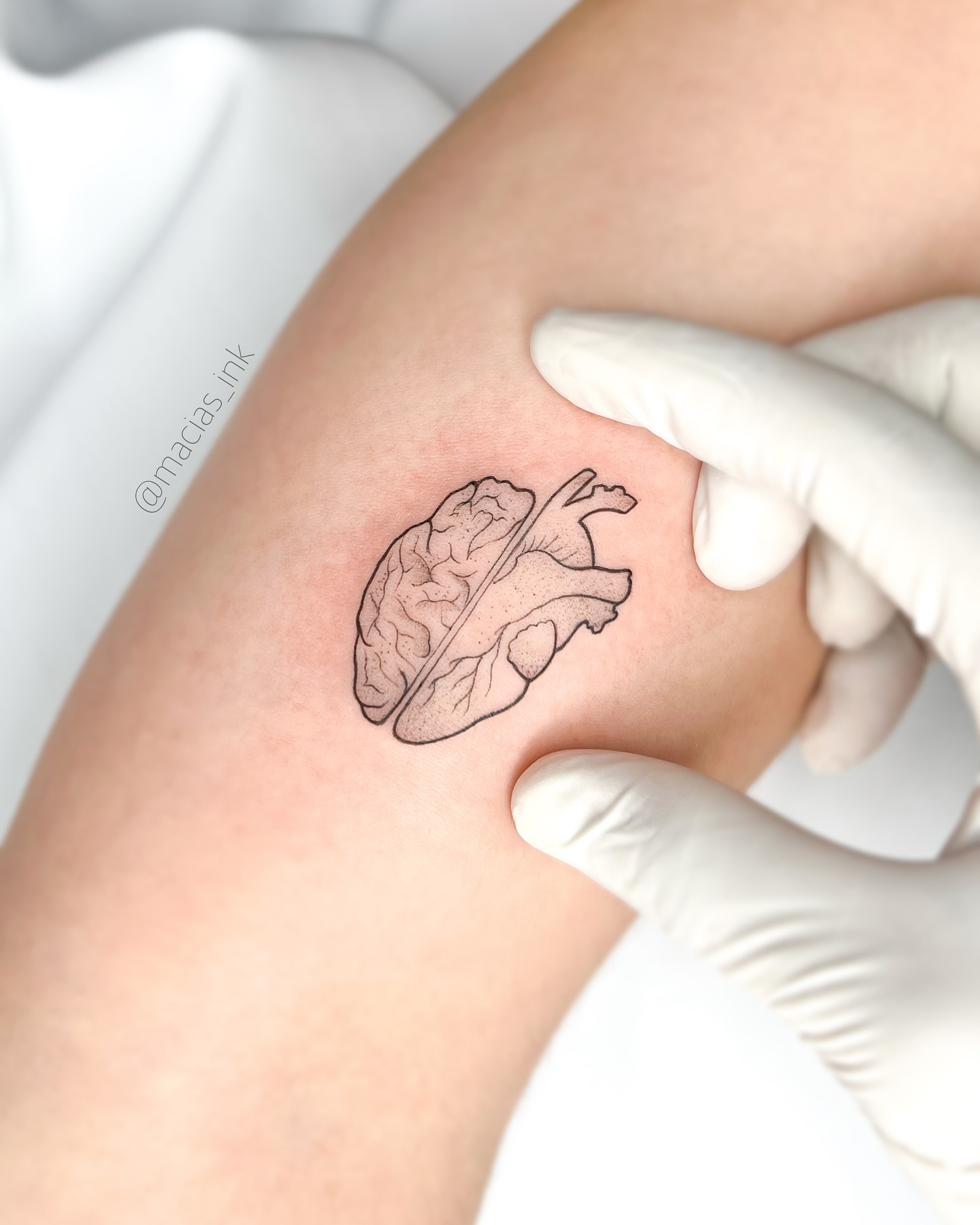 Corazón en líneas finas