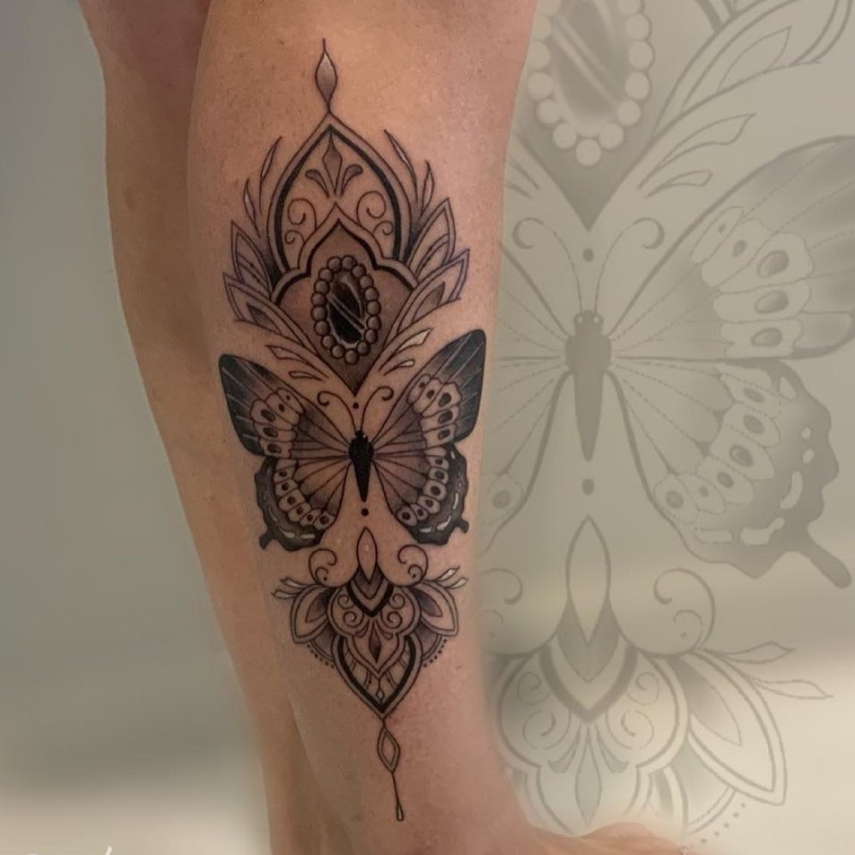 Intricate Butterfly Mandala