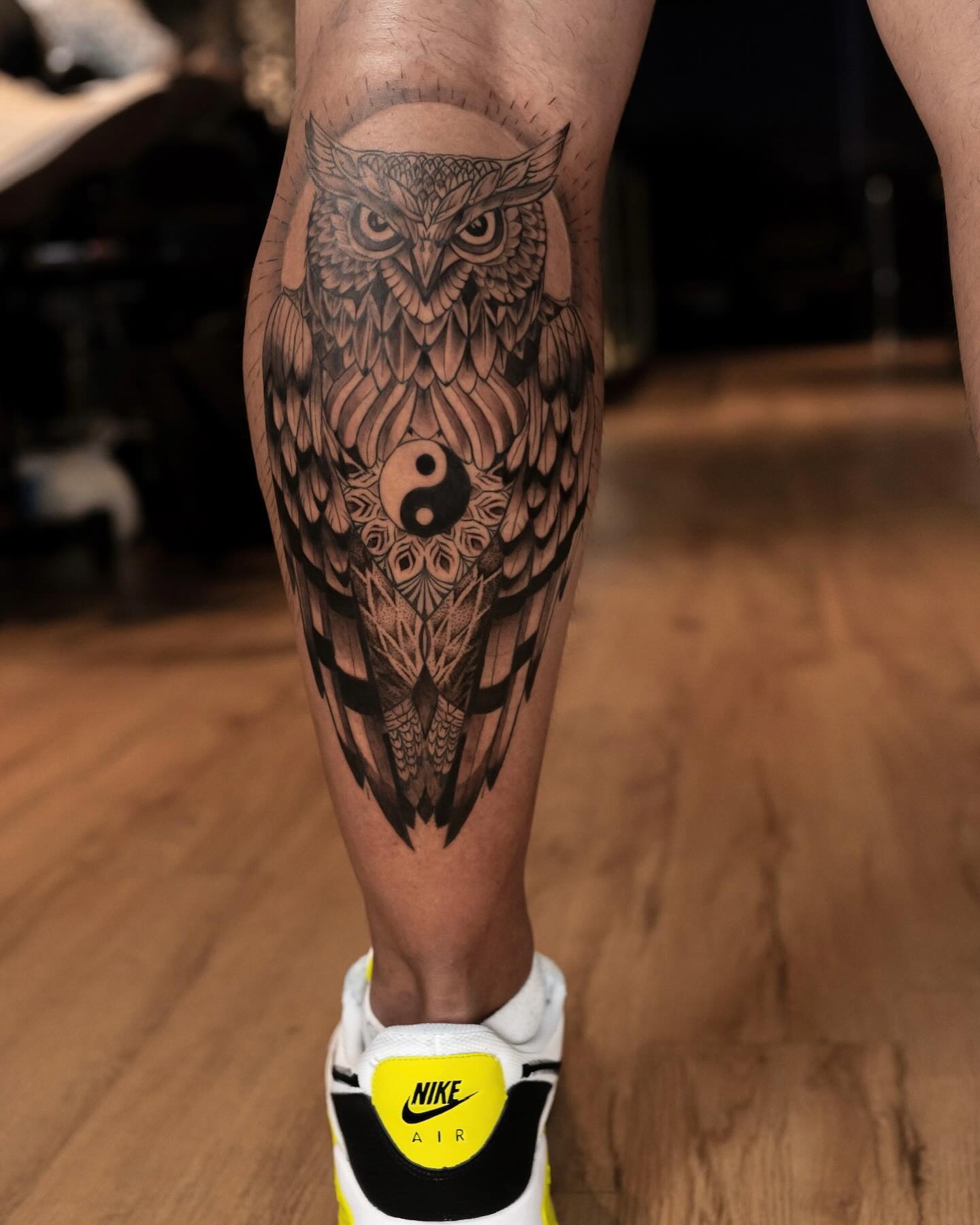 Intricate Yin Yang Owl