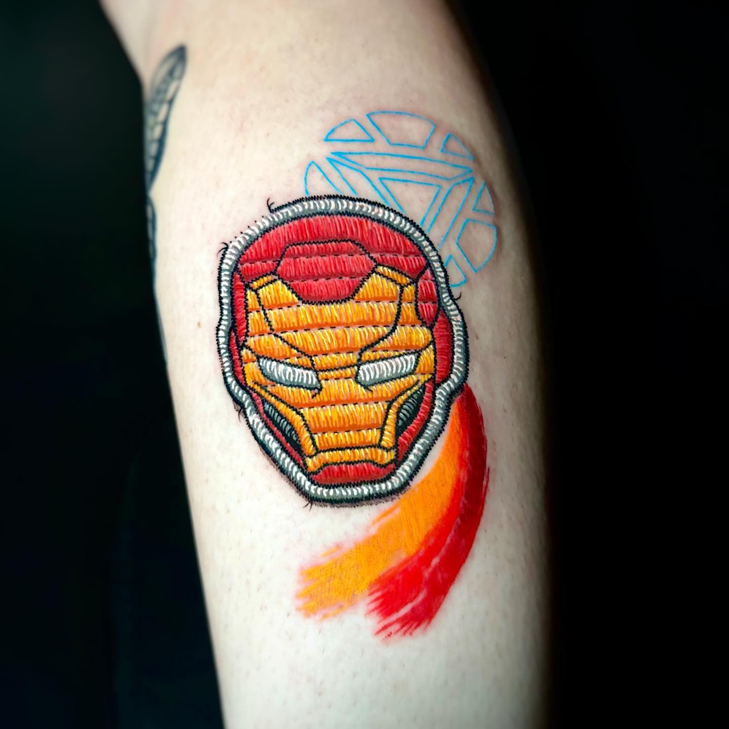 Iron Man Helmet Stitch