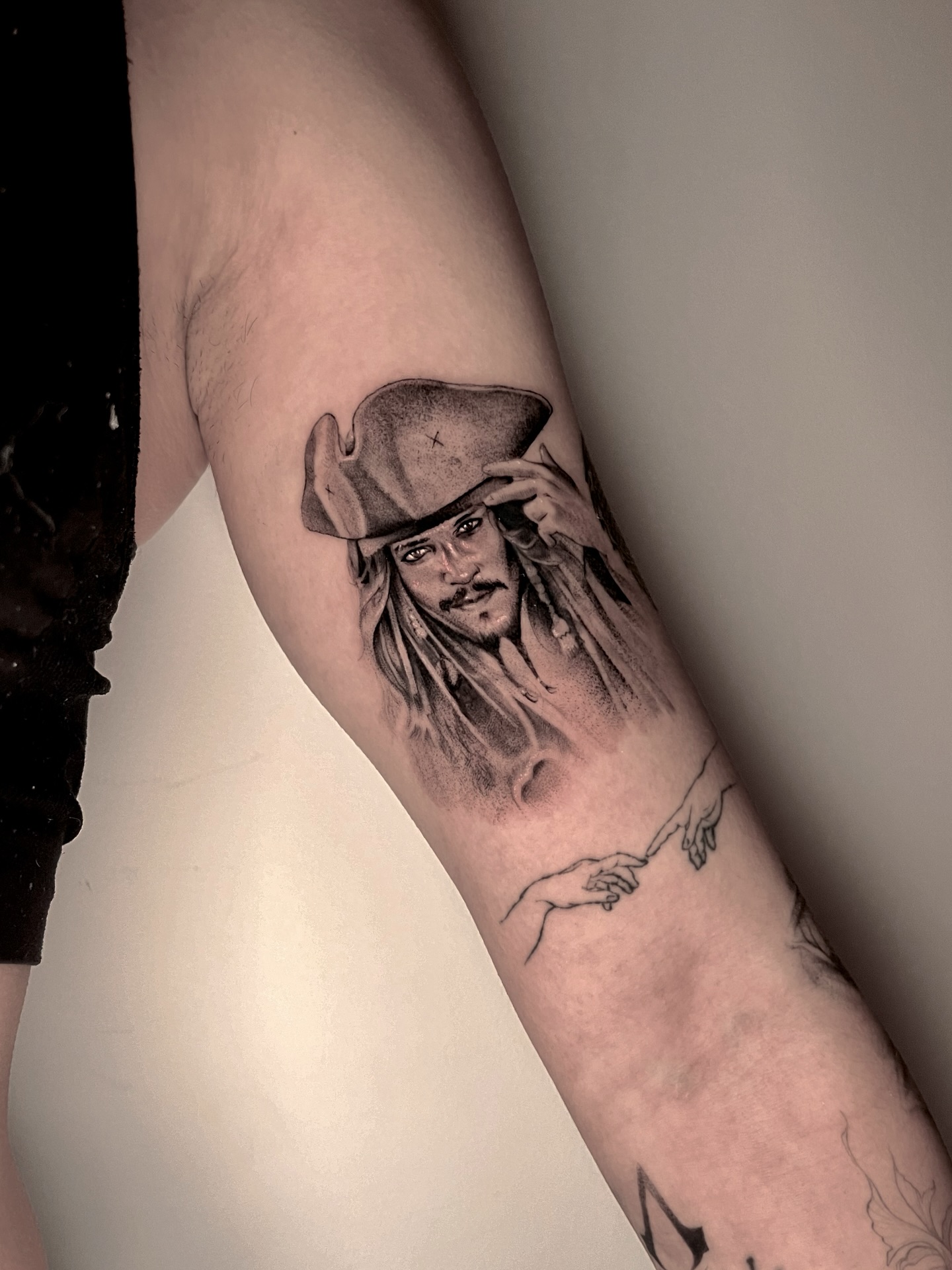 Jack Sparrow Portrait Tattoo