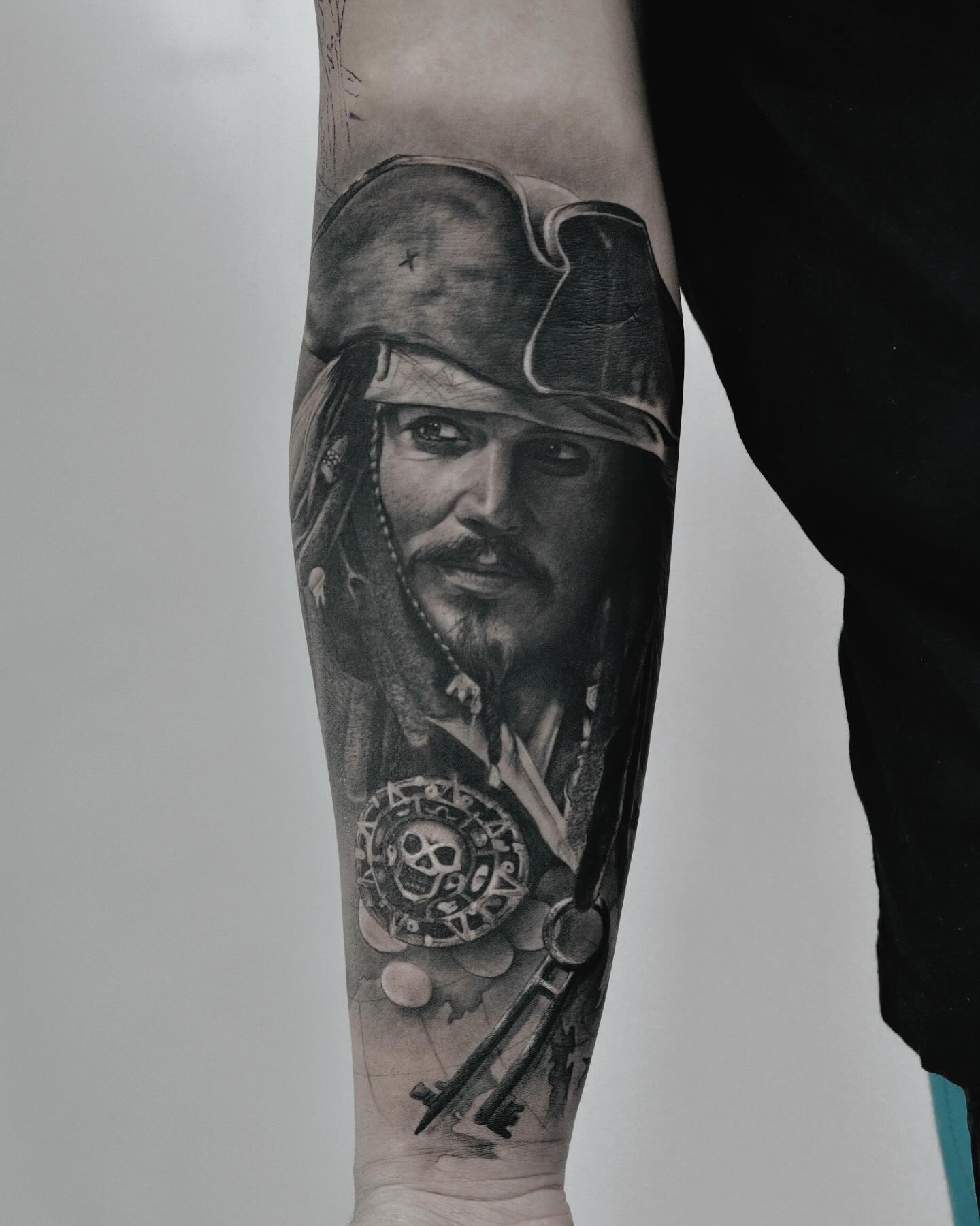 Jack Sparrow Portrait Tattoo