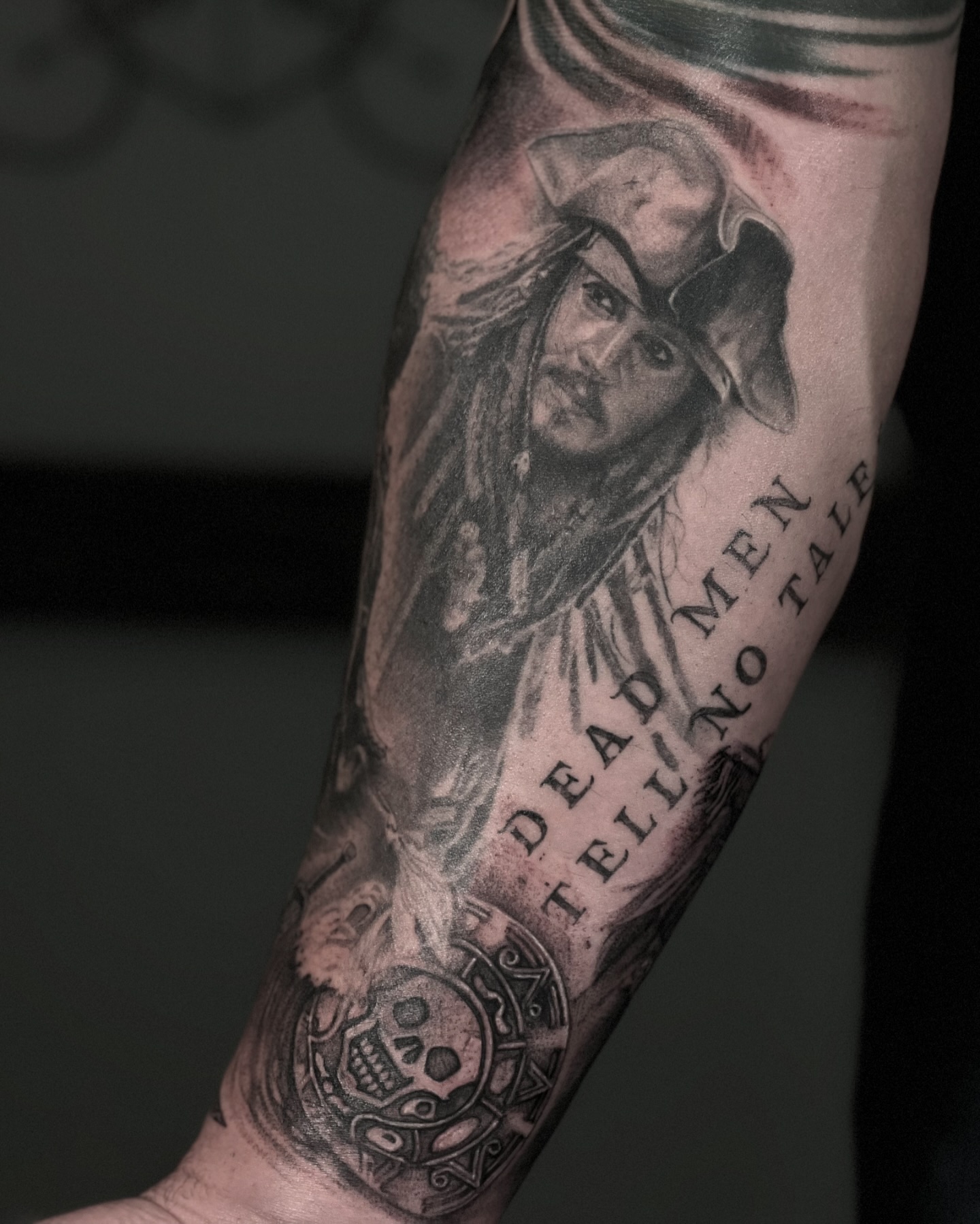 Jack Sparrow Portrait Tattoo
