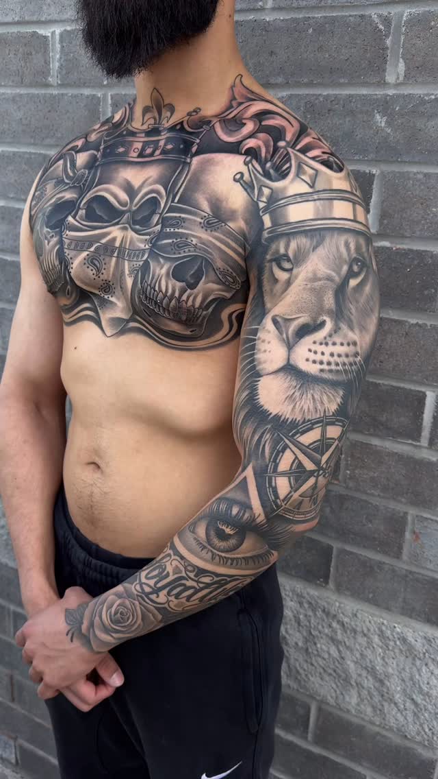 Lion to Skull Chest