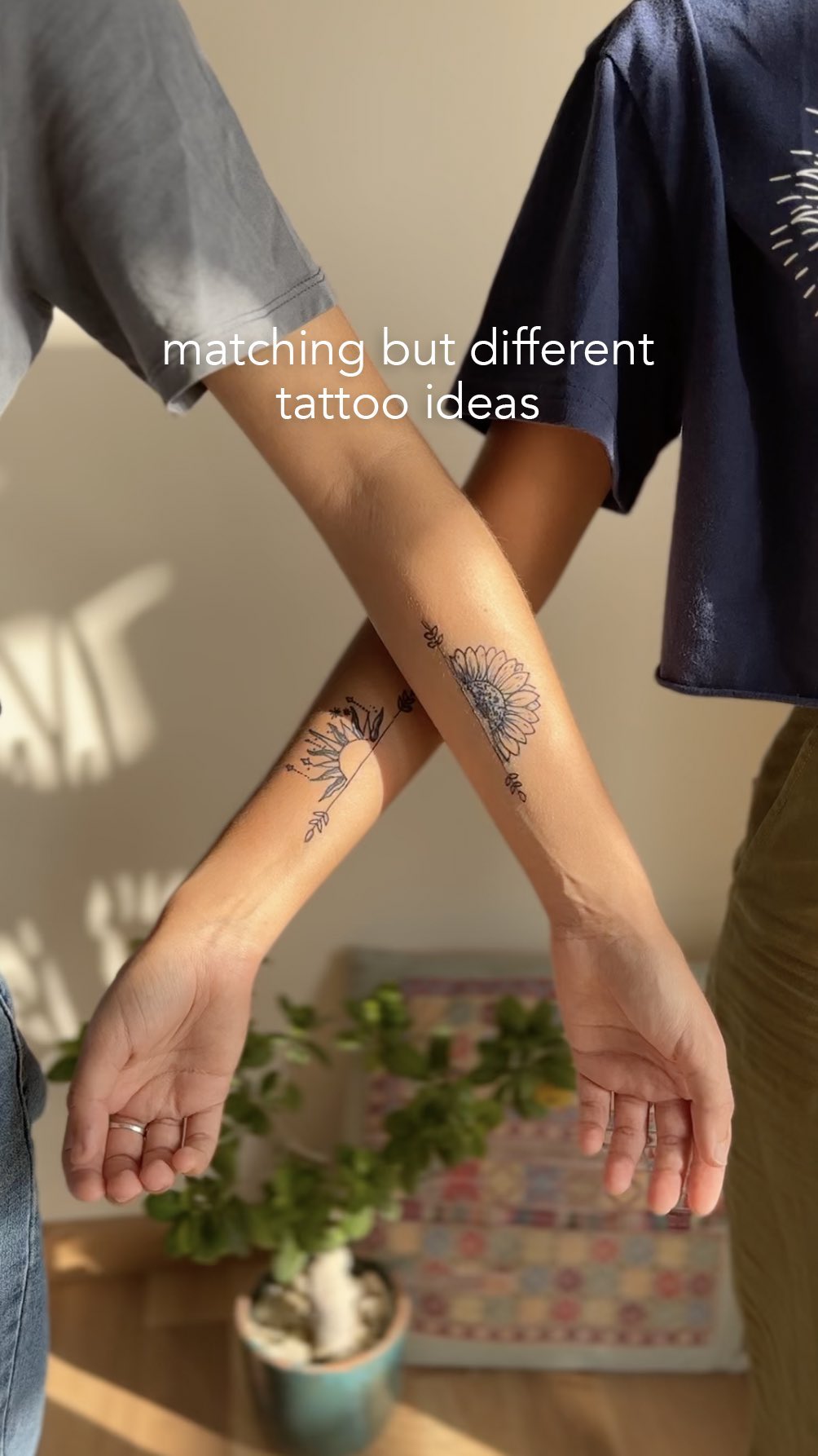 Matching Sunflower Tattoos