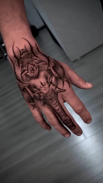 Mechanical Hand Tattoo