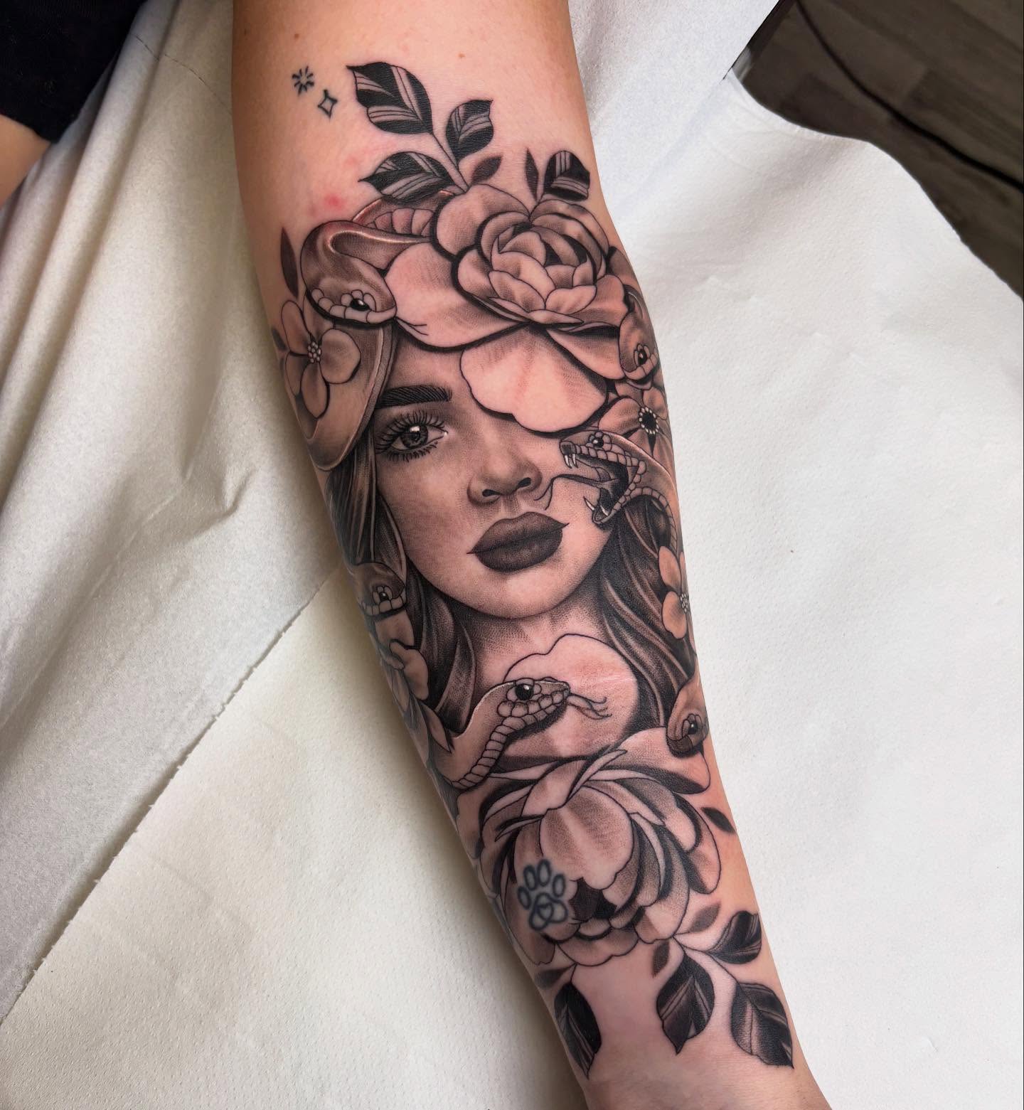 Medusa Floral Portrait