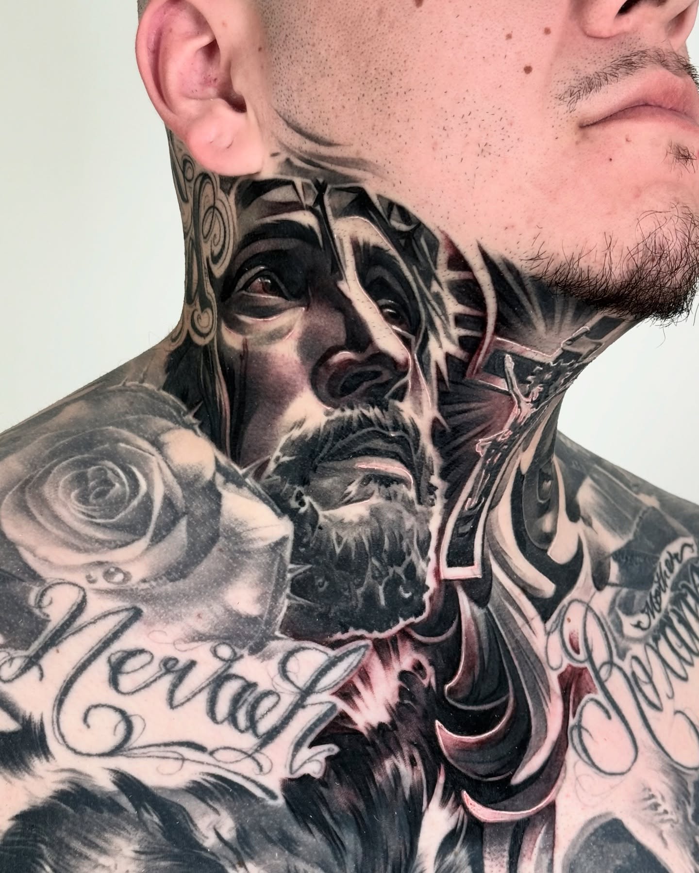 Menacing Throat Portrait
