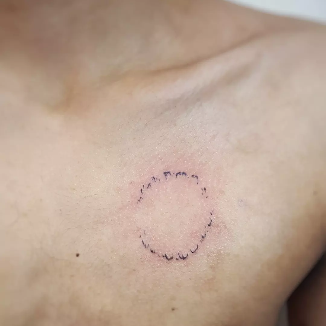 Minimalist Bite Mark