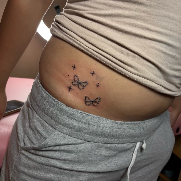 Minimalist Butterfly Tattoo