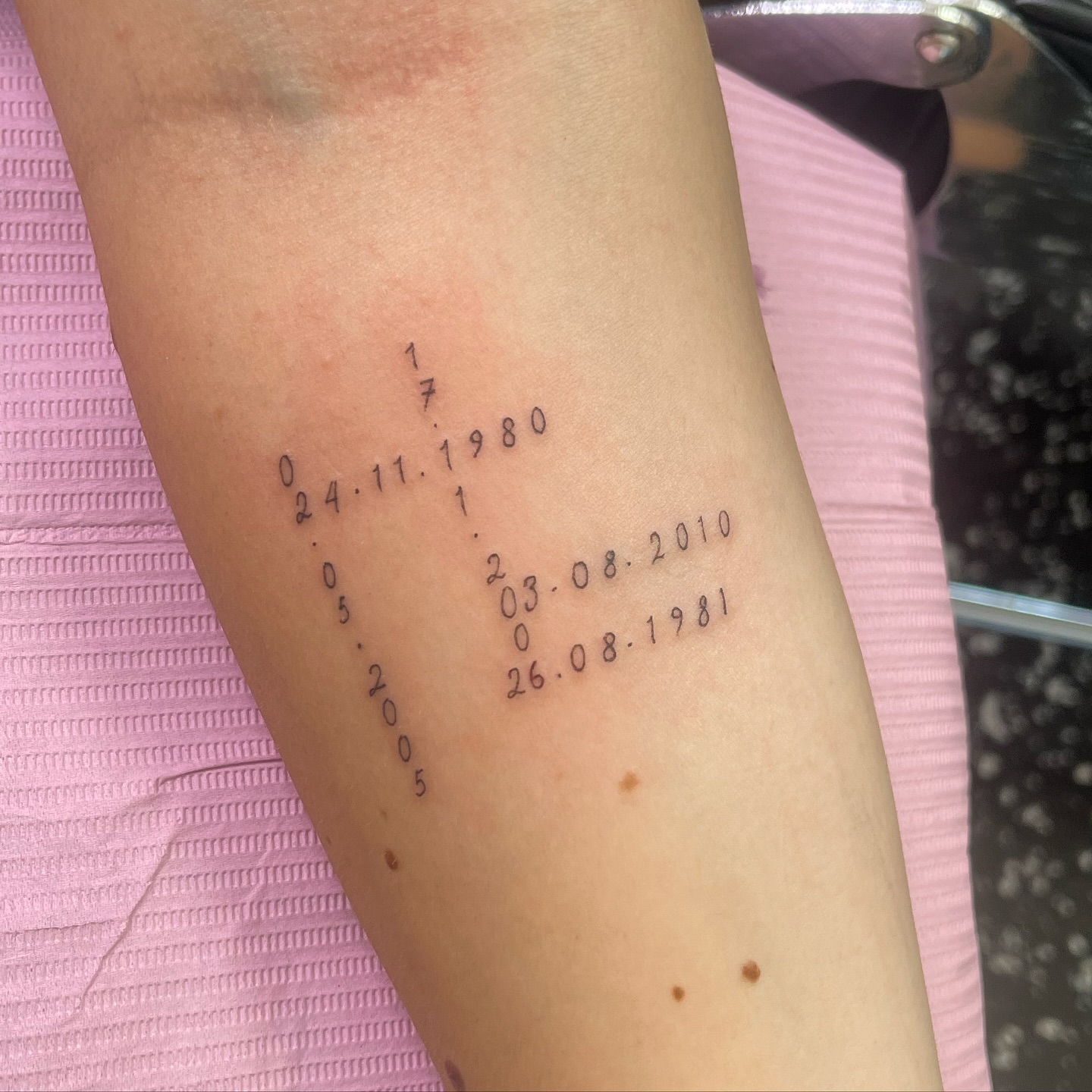 Date Coordinates Tattoo