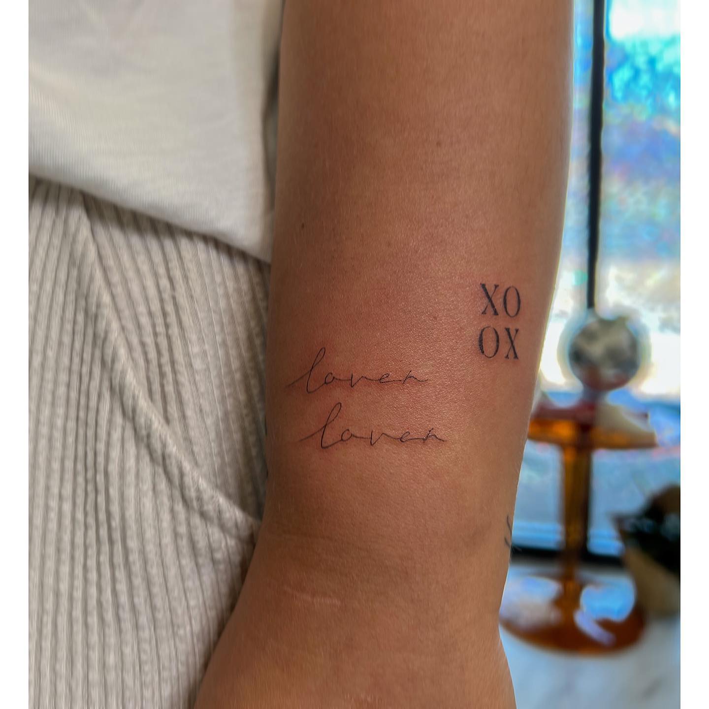 Minimalist XOXO Tattoo