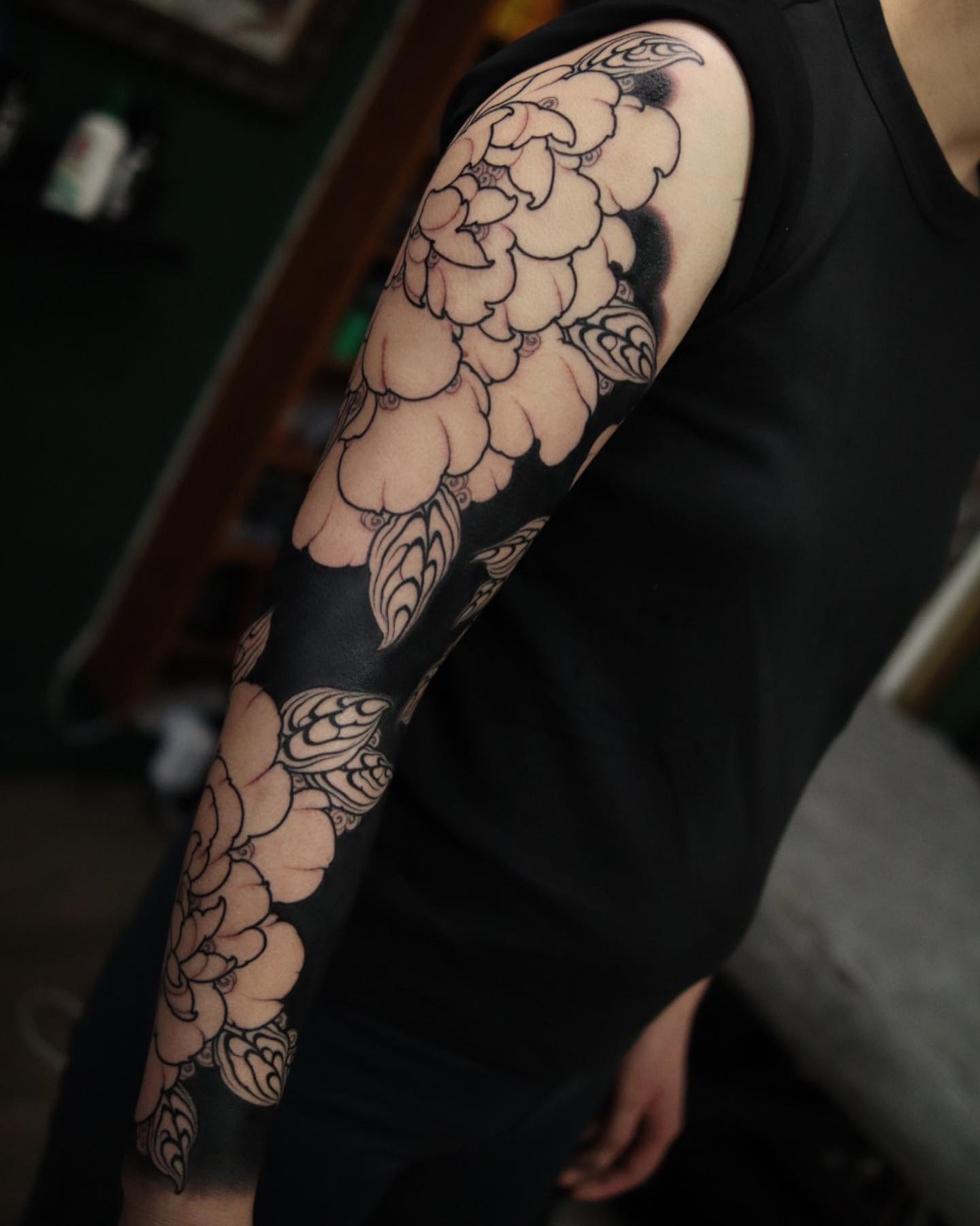 Negative Space Floral Sleeve