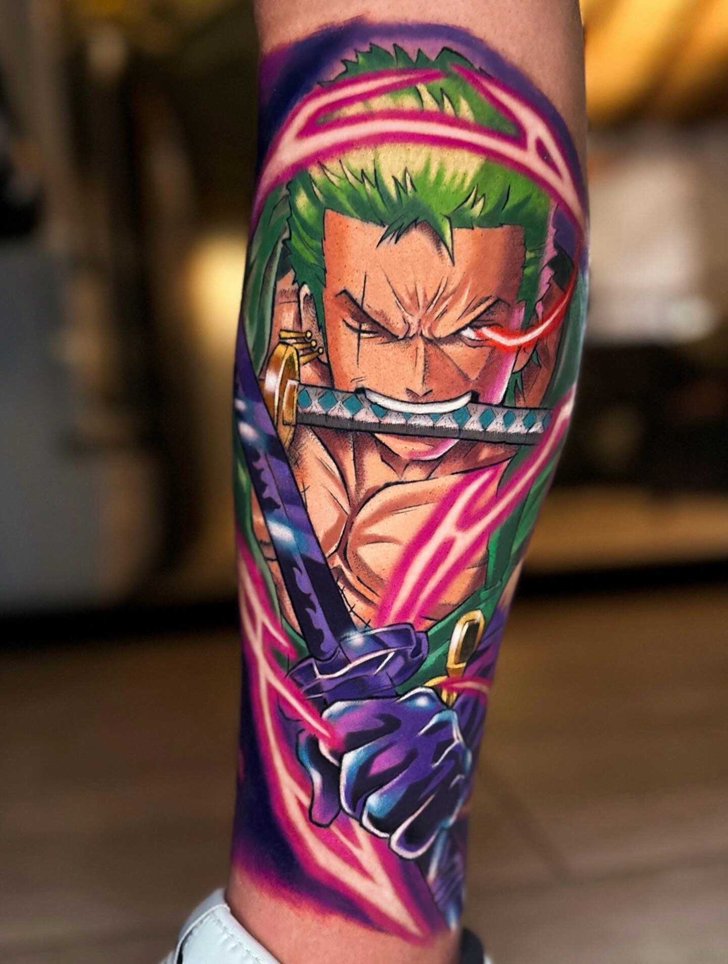 Verde y fuego One Piece