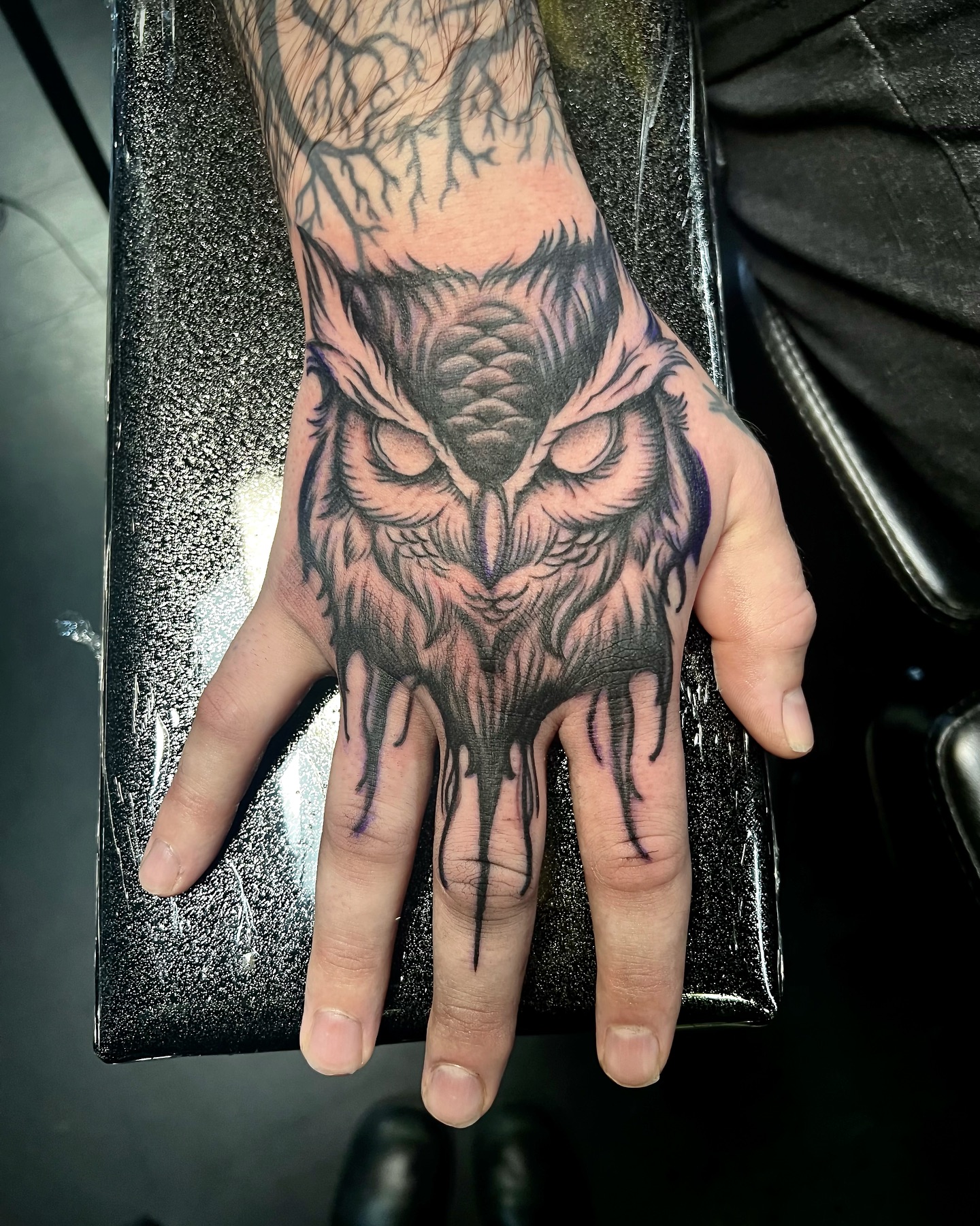 Owl Hand Ink