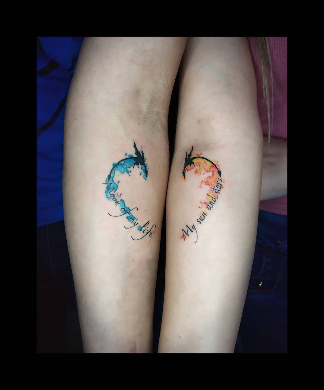 Tatuaje espejo de amor