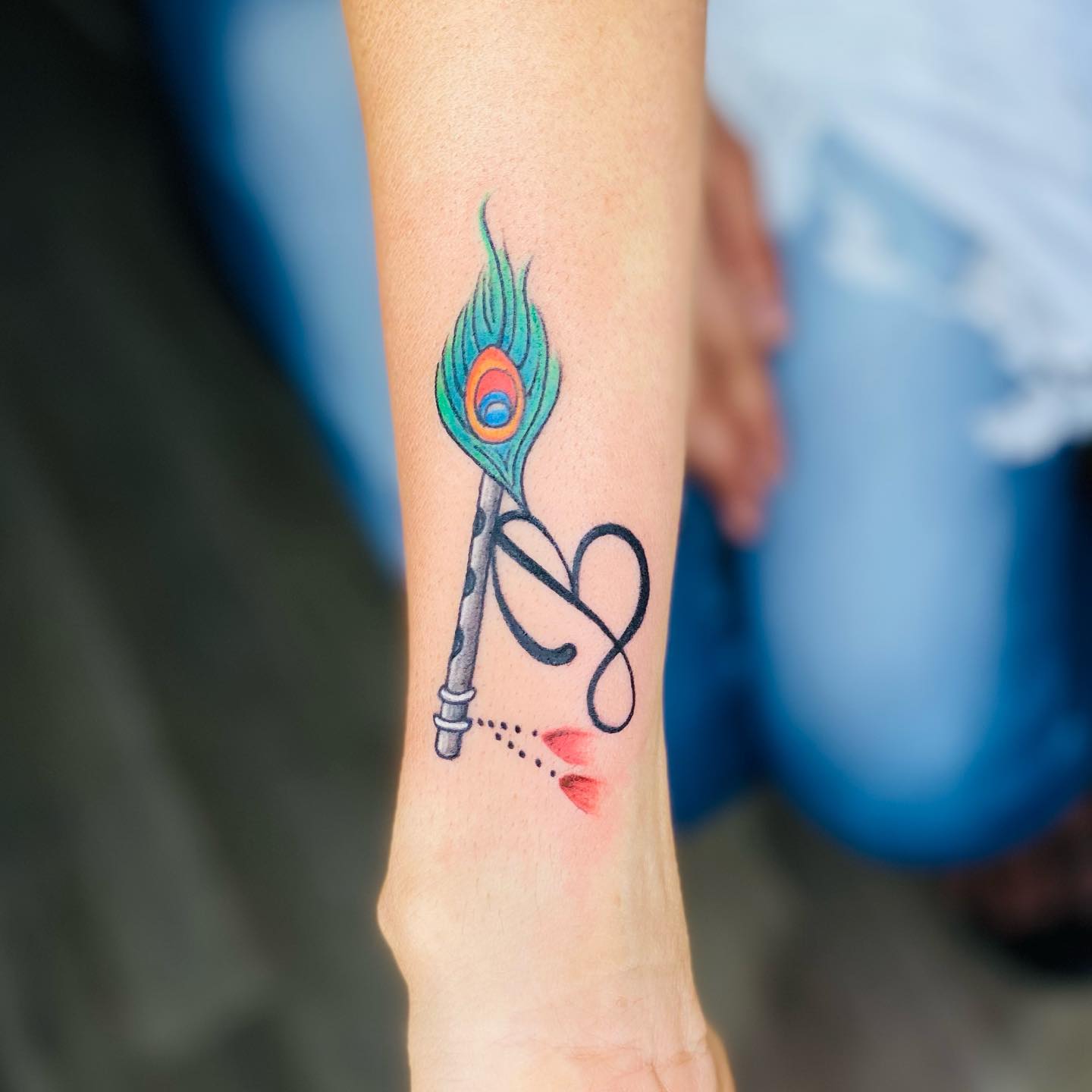 Peacock Feather Quill Tattoo