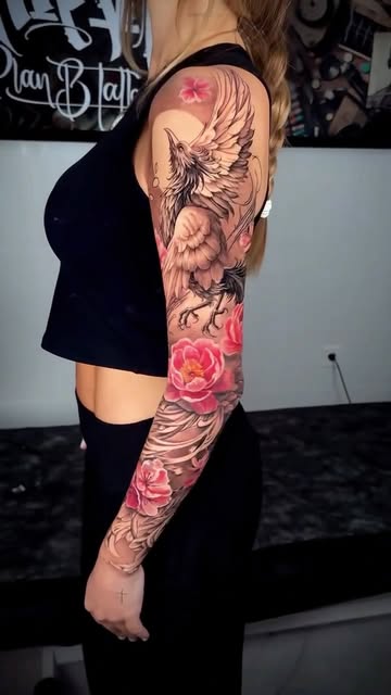 Phoenix Floral Sleeve
