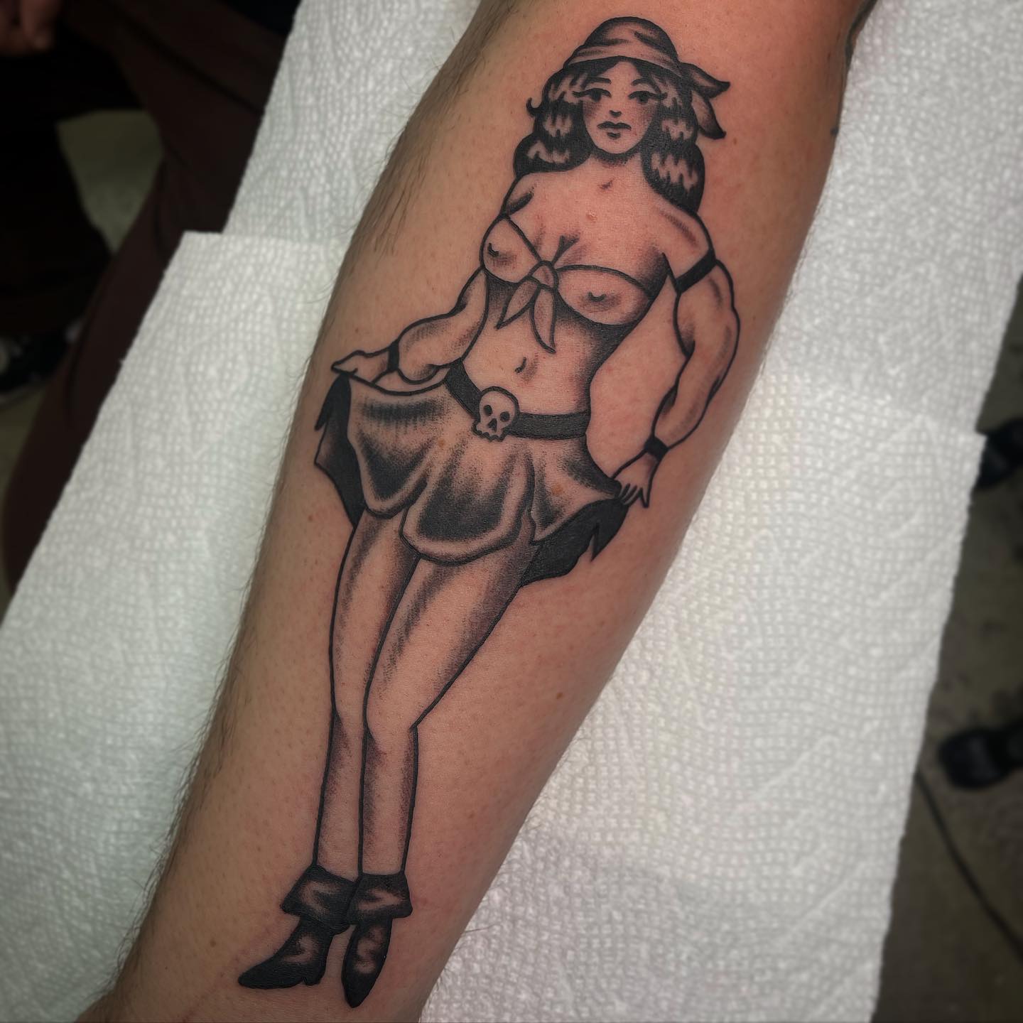 Pin-Up Girl Holding