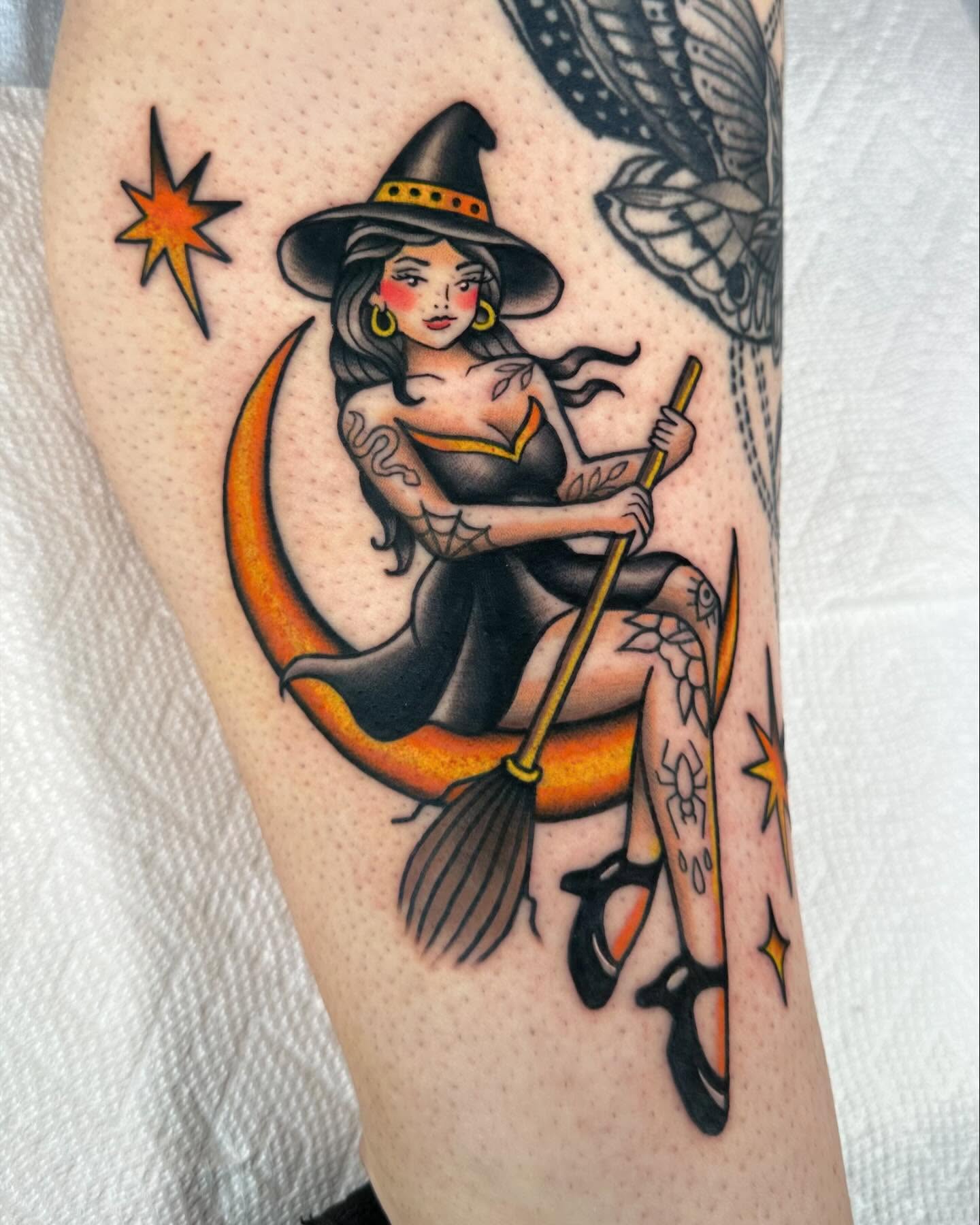 Witchy Pin-Up Charm